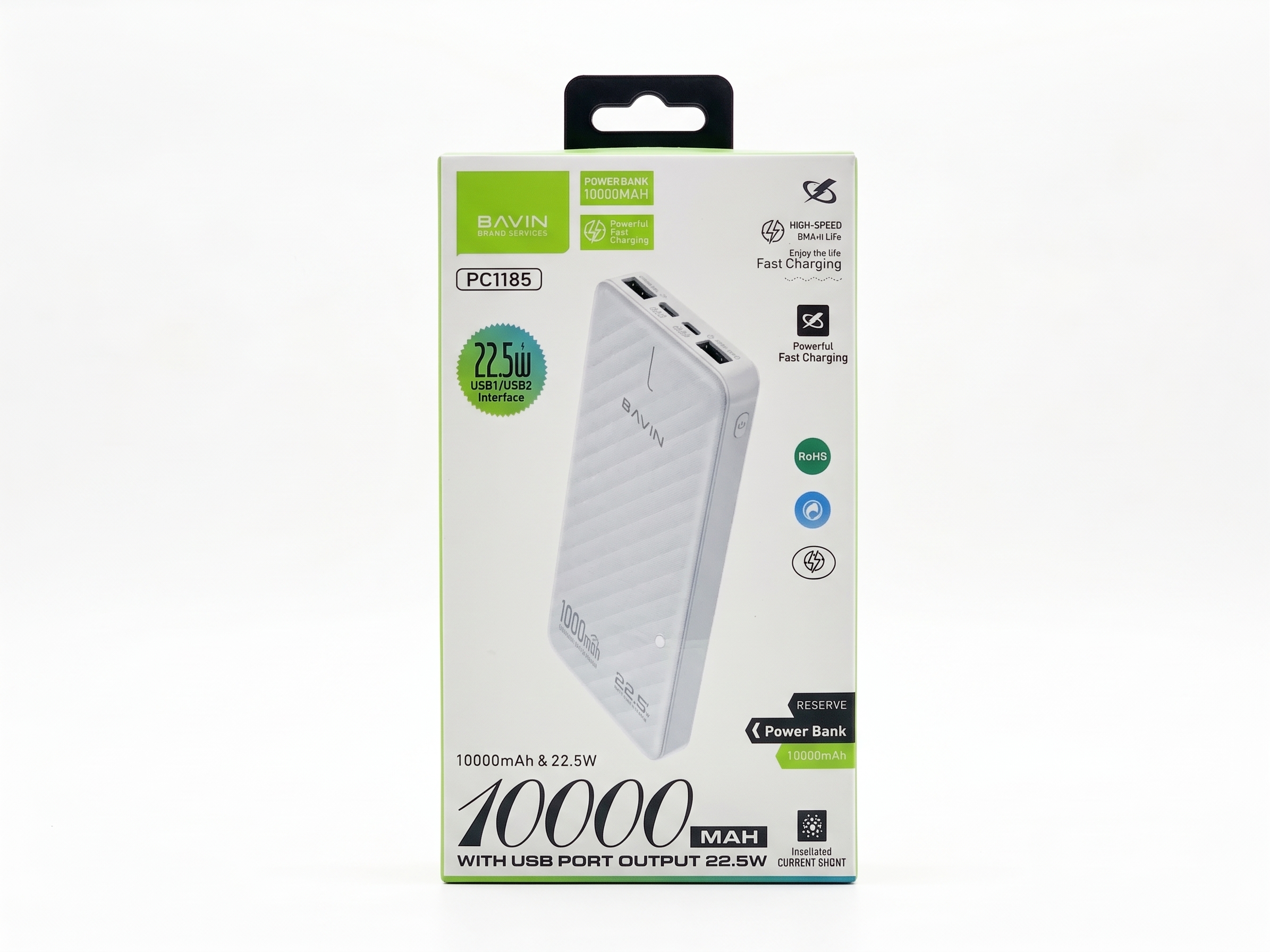 BAVIN PC1185 10000mAh 22.5W Ultra-Slim Fast Power Bank